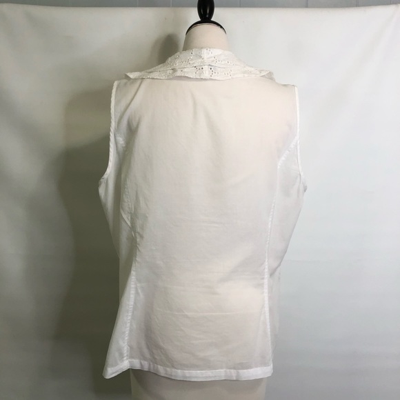 Jones New York XL sleeveless ruffle shirt EUC - Picture 3 of 8